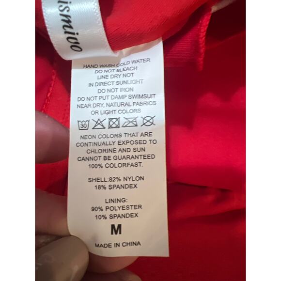 Tummy Control Halter Ruched Push Up Slimming One-Piece Swimsuit NWT Size M - Picture 8 of 8